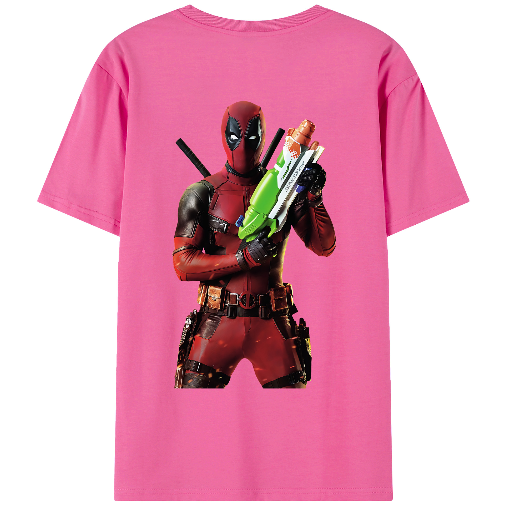 （画像用） Deadpool デッドプール レディース半袖Tシャツ(バックプリント)